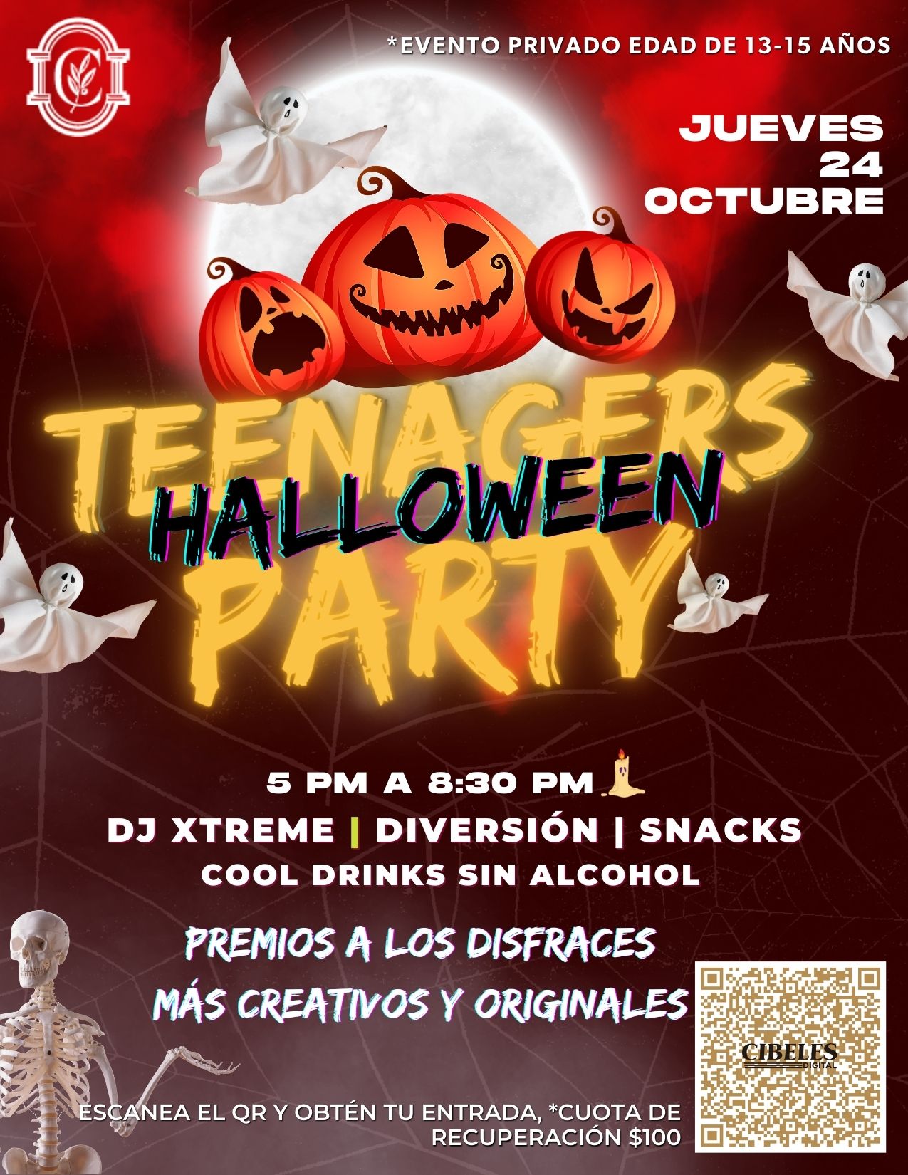 Teenagers Halloween Party