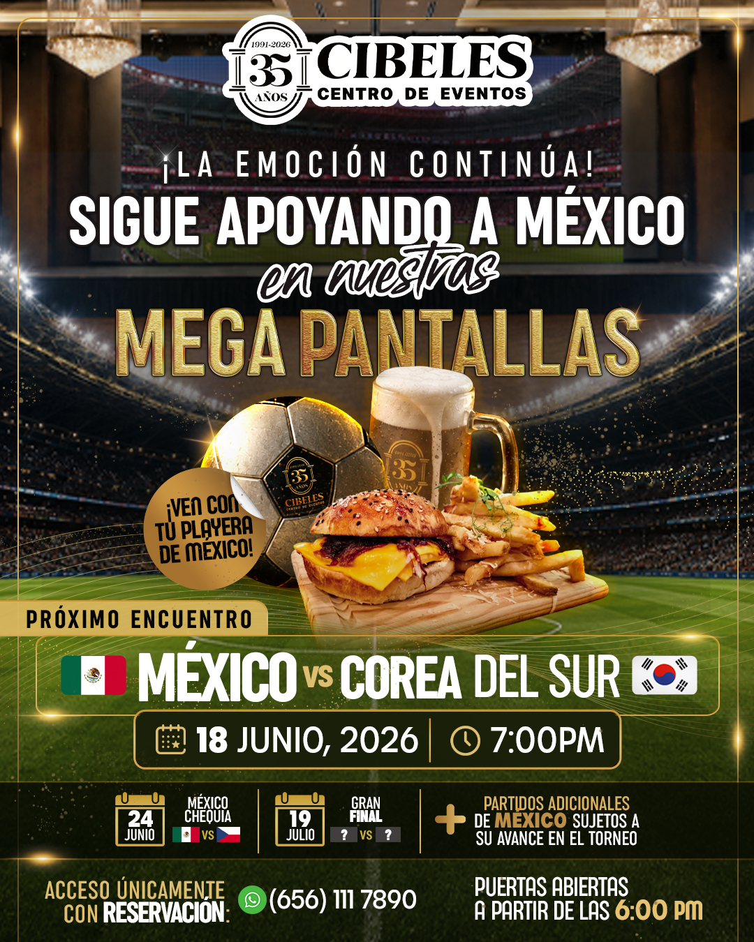 México vs Corea del Sur | ¡La emoción continúa! Vívela en nuestras Mega Pantallas